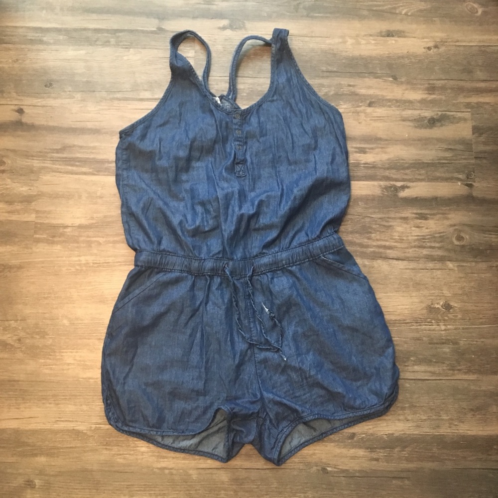 Chambray romper